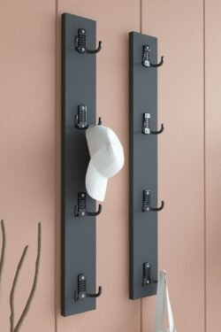 Portmanto Duvar Askılığı Elbise Askılığı Antrasit ASKI-011-4 - 75 cm