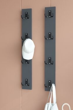 Portmanto Duvar Askılığı Elbise Askılığı Antrasit ASKI-011-4 - 75 cm