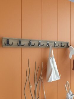 Portmanto Duvar Askılığı Elbise Askılığı Ceviz ASKI-007-2 - 90 cm