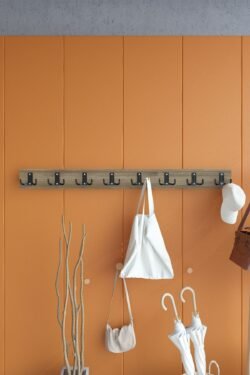 Portmanto Duvar Askılığı Elbise Askılığı Ceviz ASKI-007-2 - 90 cm