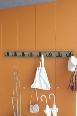 Portmanto Duvar Askılığı Elbise Askılığı Ceviz ASKI-007-2 - 90 cm