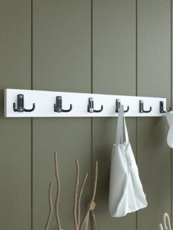 Portmanto Duvar Askılığı Elbise Askılığı Beyaz ASKI-003-1 - 90 cm