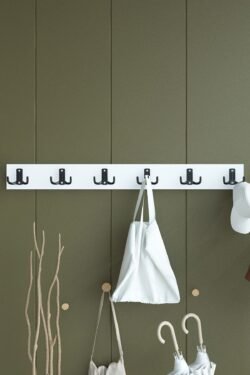 Portmanto Duvar Askılığı Elbise Askılığı Beyaz ASKI-003-1 - 90 cm