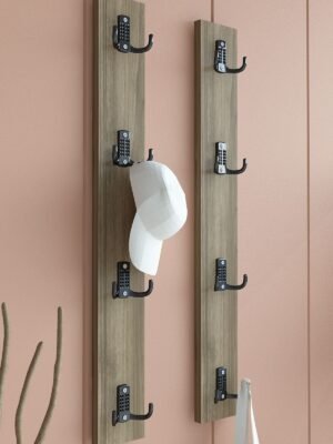 Portmanto Duvar Askılığı Elbise Askılığı Ceviz ASKI-011-2 - 75 cm