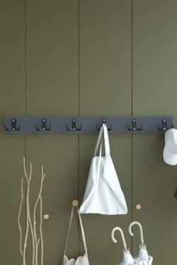 Portmanto Duvar Askılığı Elbise Askılığı Antrasit ASKI-003-4 - 60 cm