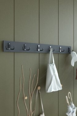 Portmanto Duvar Askılığı Elbise Askılığı Antrasit ASKI-003-4 - 60 cm