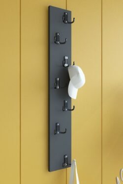 Portmanto Duvar Askılığı Elbise Askılığı Antrasit ASKI-009-4 - 75 cm