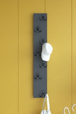 Portmanto Duvar Askılığı Elbise Askılığı Antrasit ASKI-009-4 - 75 cm