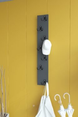 Portmanto Duvar Askılığı Elbise Askılığı Antrasit ASKI-009-4 - 75 cm