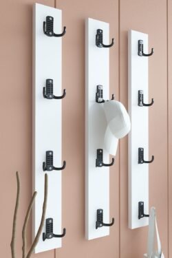 Portmanto Duvar Askılığı Elbise Askılığı Beyaz ASKI-012-1 - 75 cm